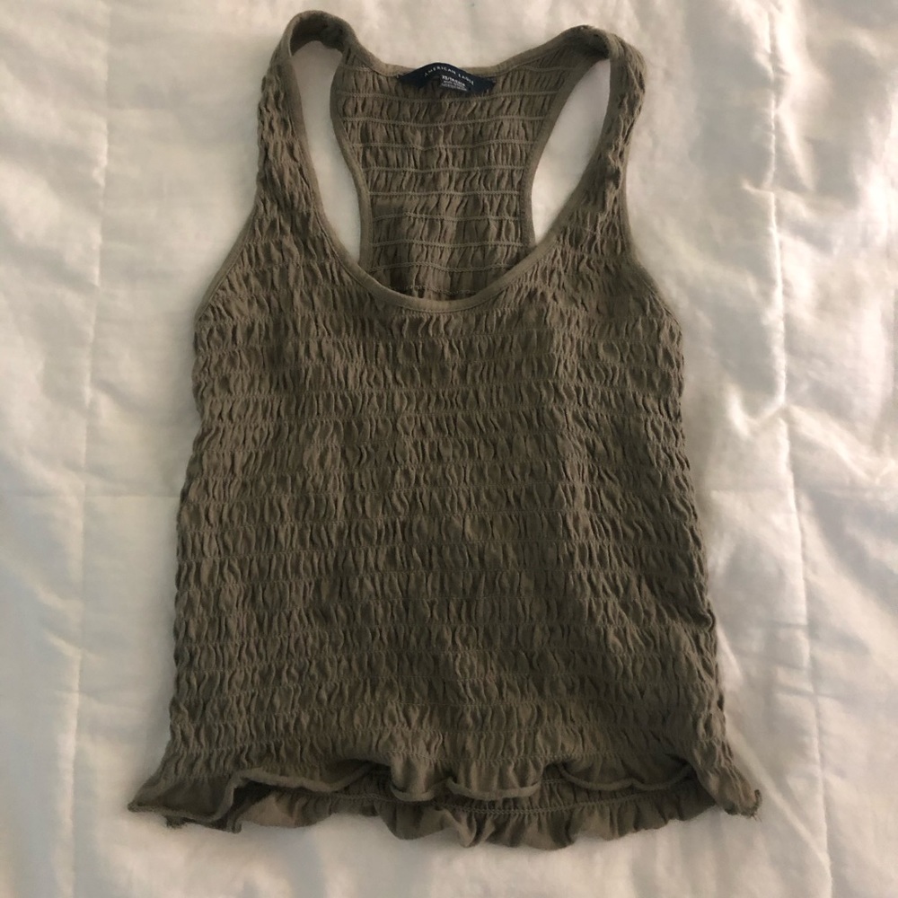 Olive green tank top
